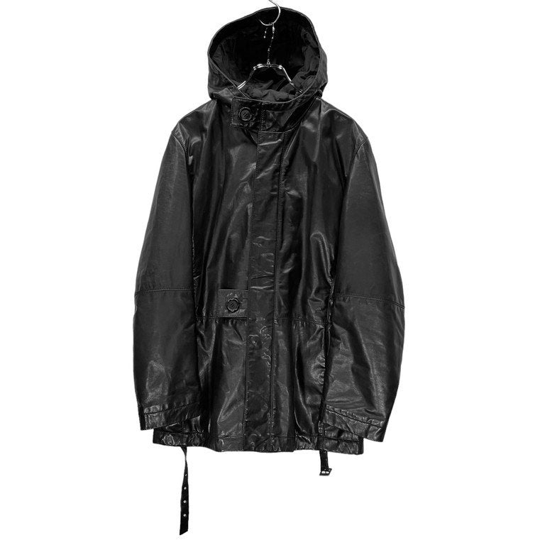 NEXT51｜D.F.L｜DIRK BIKKEMBERGS レザーベルトシャーリングフーデッド 