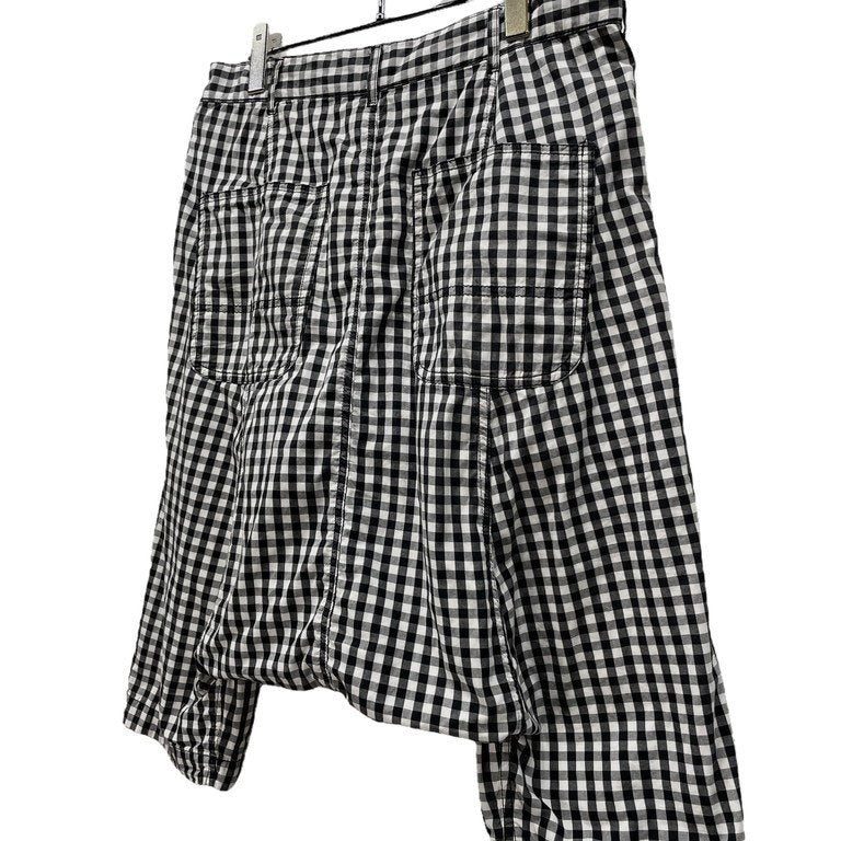 BLACK COMME des GARCONS ギンガムチェックサルエルハーフパンツ ショーツ ショート ボトムス ブラック コムデギャルソン メンズ レディース ユニセックス