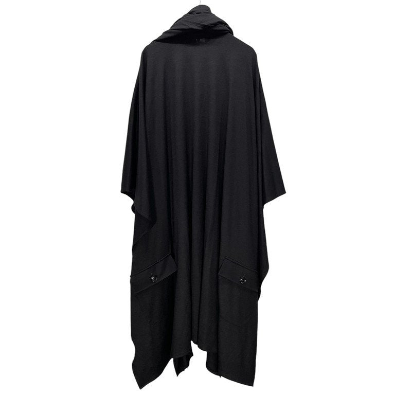 Yohji Yamamoto Pour Homme 19AW ウールジャージーバックポケットストールマントコート ジャケット ブルゾン ケープ ポンチョ ドレープ アウター 変形 Archive ヨウジヤマモトプールオム メンズ