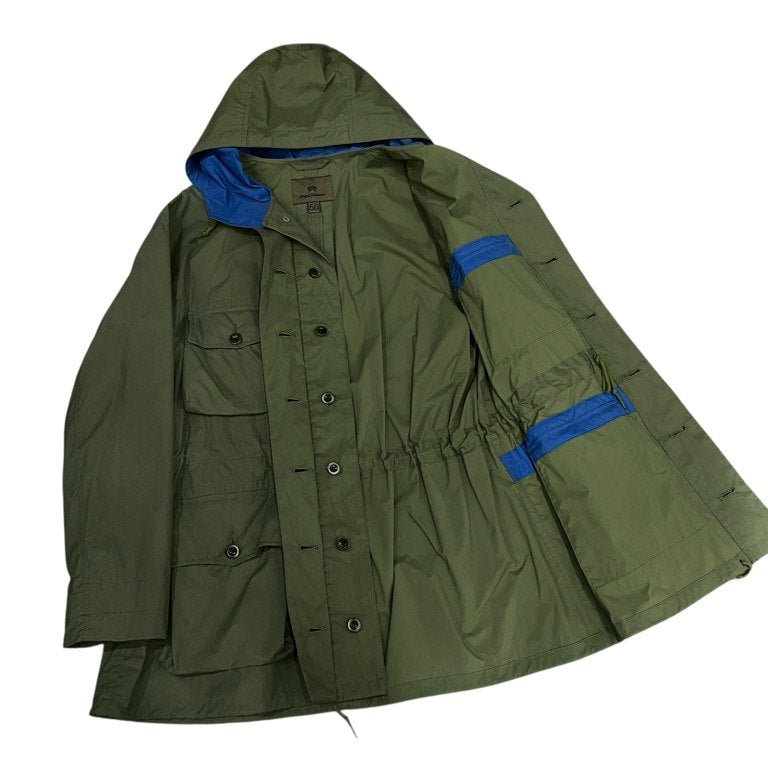 Nigel Cabourn 19SS SWEDISH PARKA TASLAN NYLON VEGETABLE DYE 撥水加工タスランナイロンスウェディッシュパーカー ミリタリージャケット ブルゾン アウター ナイジェルケーボン メンズ