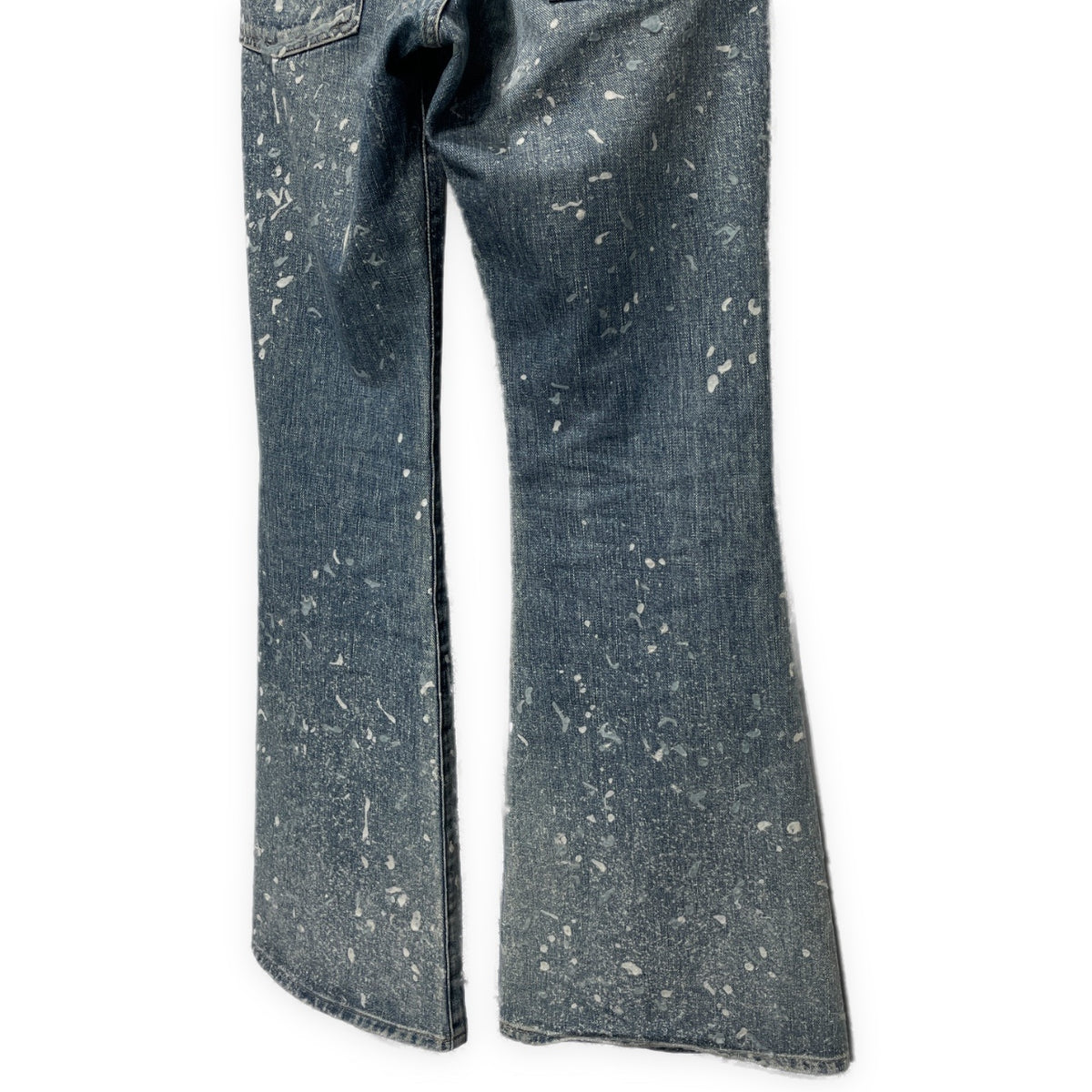 SUGARHILL 24AW MOLDED DENIM TROUSERS FLARED CUT フロッキーペンキプリントフレアデニムパンツ ジーンズ ボトムス ペイント 2411300416 定価70,400円 シュガーヒル メンズ