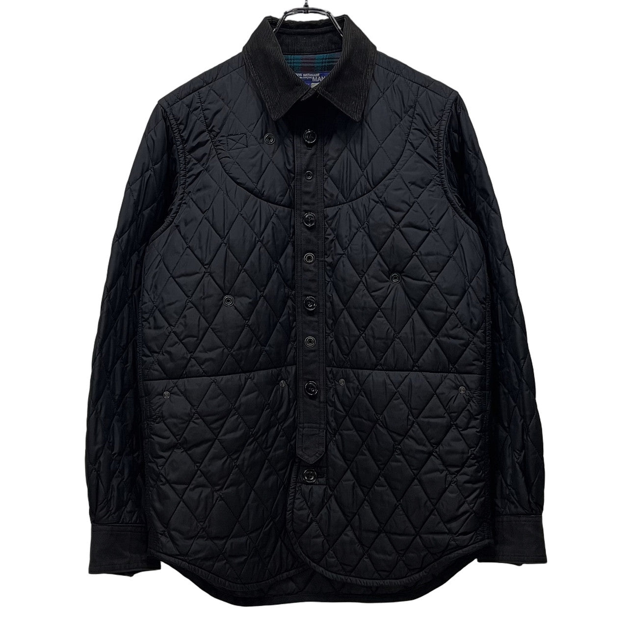 JUNYA WATANABE COMME des GARCONS MAN 14AW ナイロンコットンキルティング中綿リバーシブルハンティングジャケット ブルゾン コート アウター Archive ジュンヤワタナベ コムデギャルソン マン メンズ