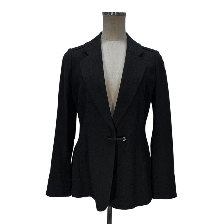 Yohji Yamamoto Femme 05AW レーヨンツイードフックボタンテーラードジャケット ブレザー ブルゾン コート アウター Archive ヨウジヤマモトファム レディース