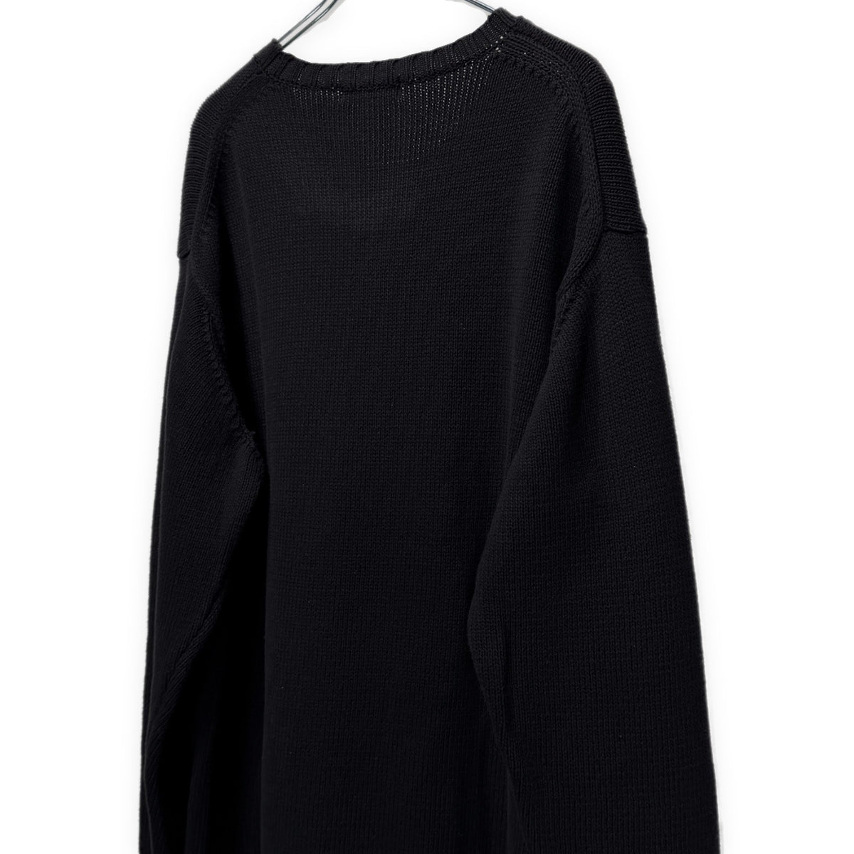 Yohji Yamamoto Pour Homme 16AW 宮沢りえドローイングアート刺繍サイドボタンスリットロングニットセーター トップス Archive HR-K13-092 ヨウジヤマモトプールオム メンズ