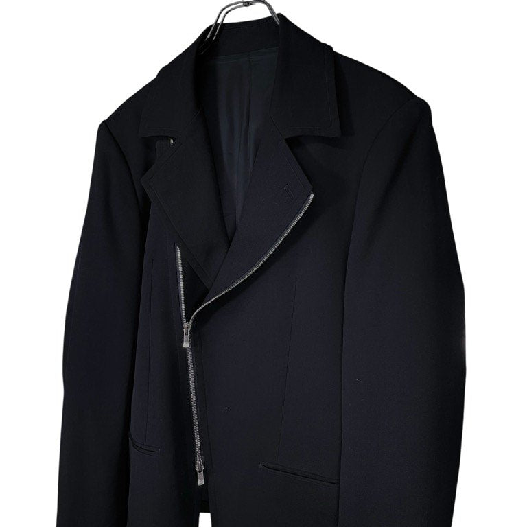 FUMITO GANRYU 25SS Spencer Riders Jk ウールギャバジンスペンサーライダースジャケット ブルゾン コート アウター Fu13-Ja-01 定価74,800円 フミトガンリュウ メンズ