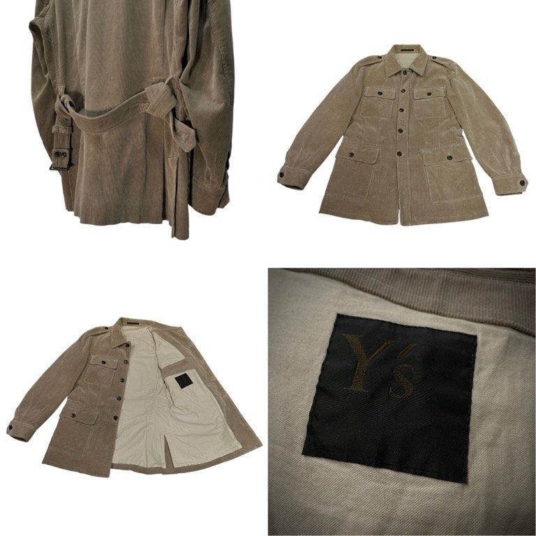 Y's for men コーデュロイ4ポケットミリタリージャケット ブルゾン コート アウター Archive ヨウジヤマモトプールオム ワイズフォーメン メンズ