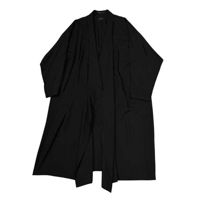 Y's 19SS テンセルローンボタンレスロングコート ジャケット ブルゾン アウター Yohji Yamamoto Femme ヨウジヤマモトファム ワイズ レディース