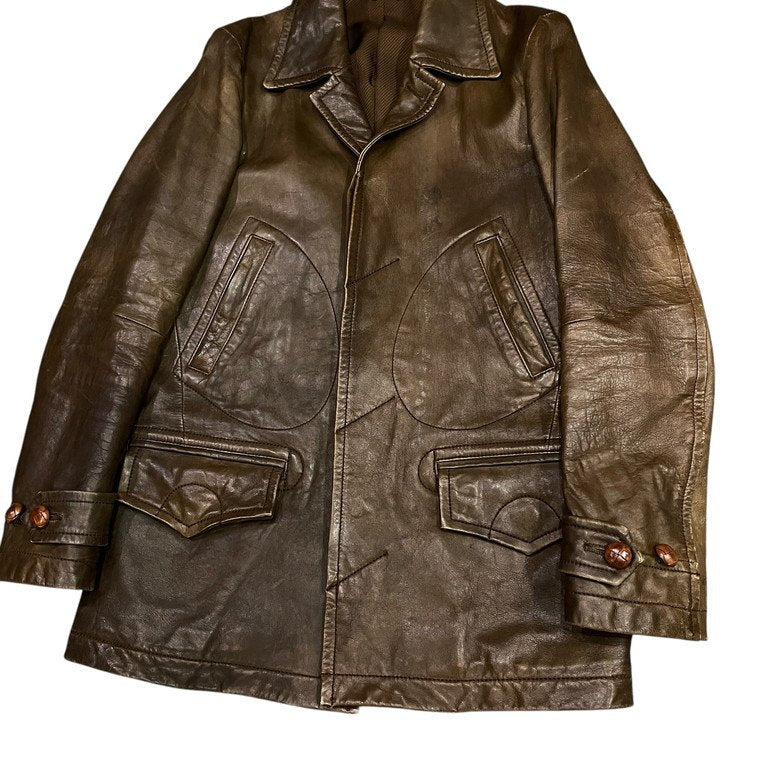 NUMBER NINE 08AW ラムレザーシルクライニングカーコート ジャケット ブルゾン アウター Archive MY OWN PRIVATE PORTLAND ポートランド期 ナンバーナイン メンズ