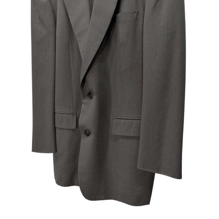 ISSEY MIYAKE MEN 91AW ウールギャバジンボックスシルエット2ボタンテーラードジャケット ブレザー ブルゾン アウター Archive 90s 本人期 イッセイミヤケメン メンズ