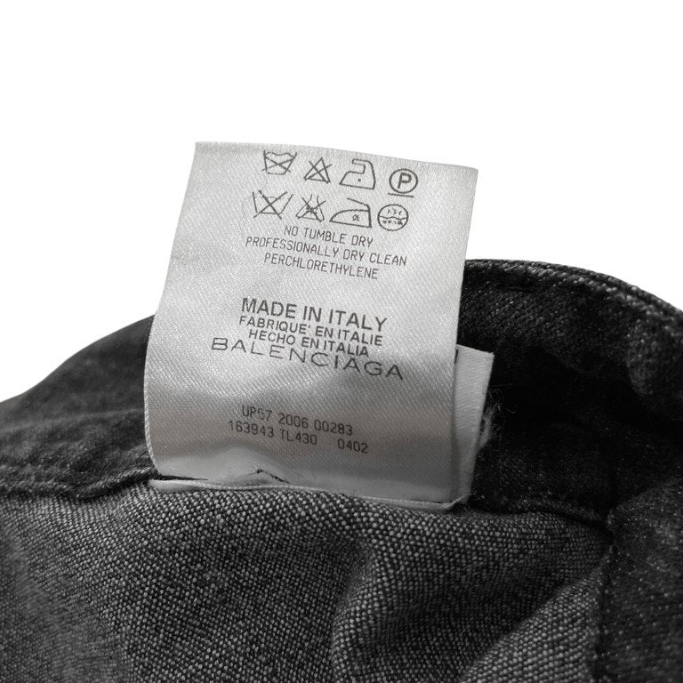 BALENCIAGA 06SS ブラックデニムストレッチスキニーパンツ スリムパンツ ボトムス Archive 00s Nicolas Ghesquiere ニコラジェスキエール期 バレンシアガ レディース