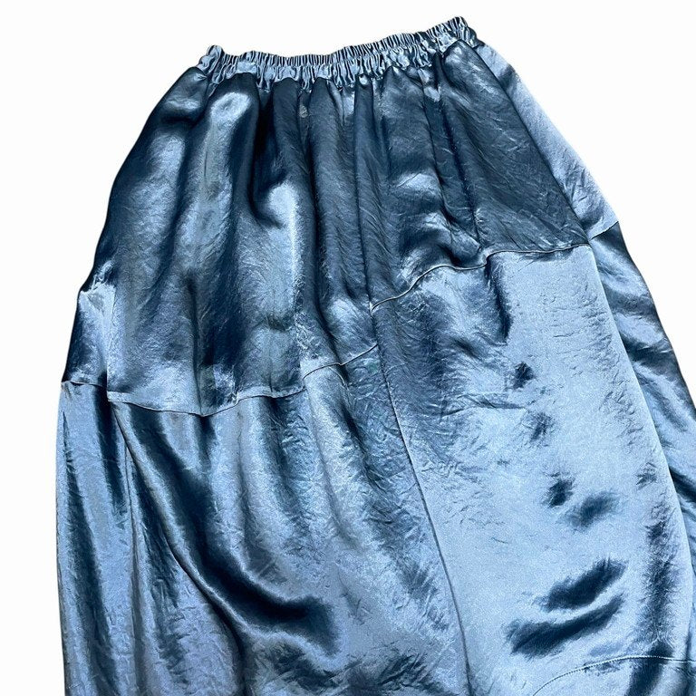 Vivienne Westwood RED LABEL 24SS アセテートサテンアシンメトリーイージーコクーンスカート パンツ ボトムス ドローストリング ヴィヴィアンウエストウッド レッドレーベル レディース