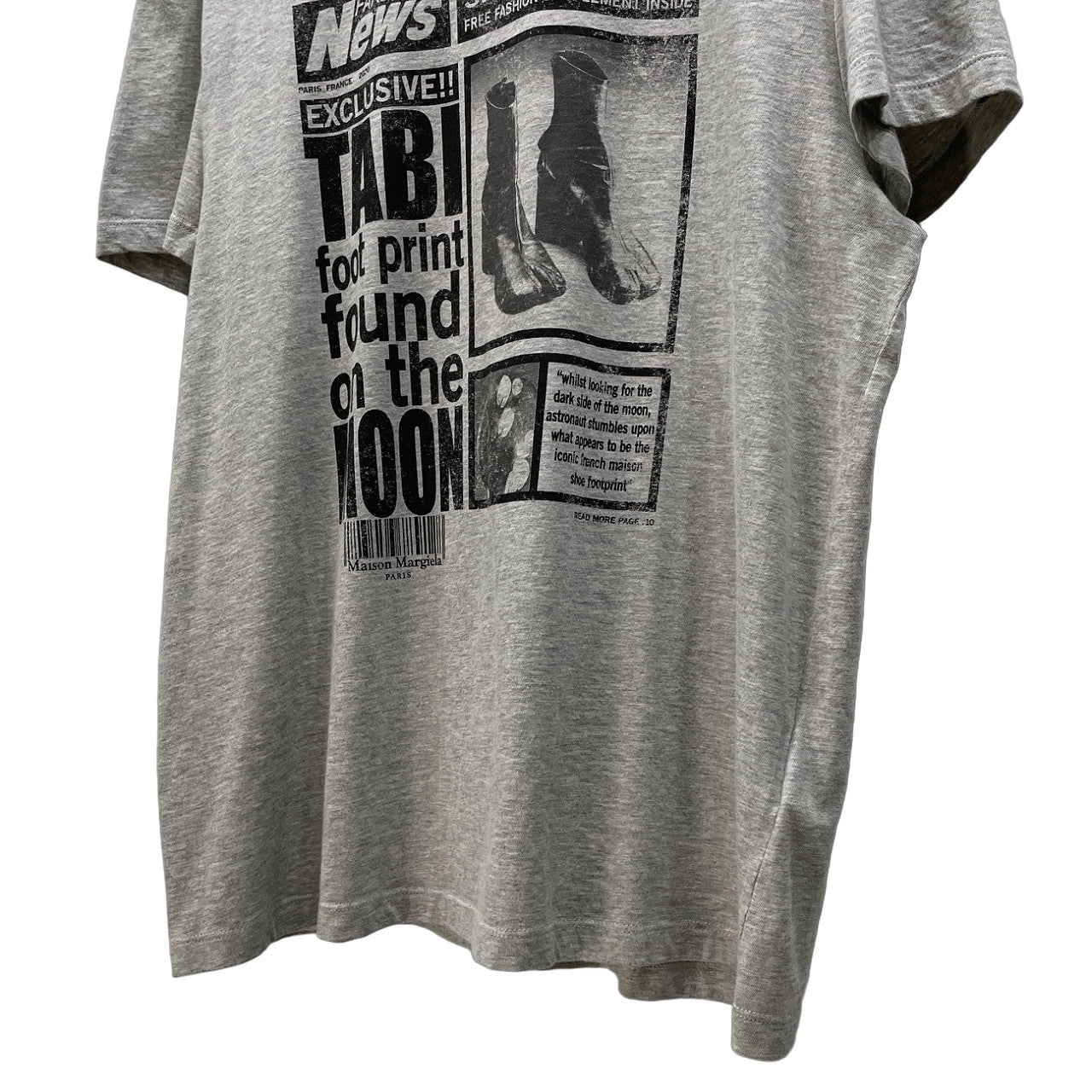 Maison Margiela 10 20SS 足袋ブーツプリントTシャツ カットソー Tee T-shirt 半袖 トップス 未使用 定価42,900円 メゾンマルジェラ メンズ