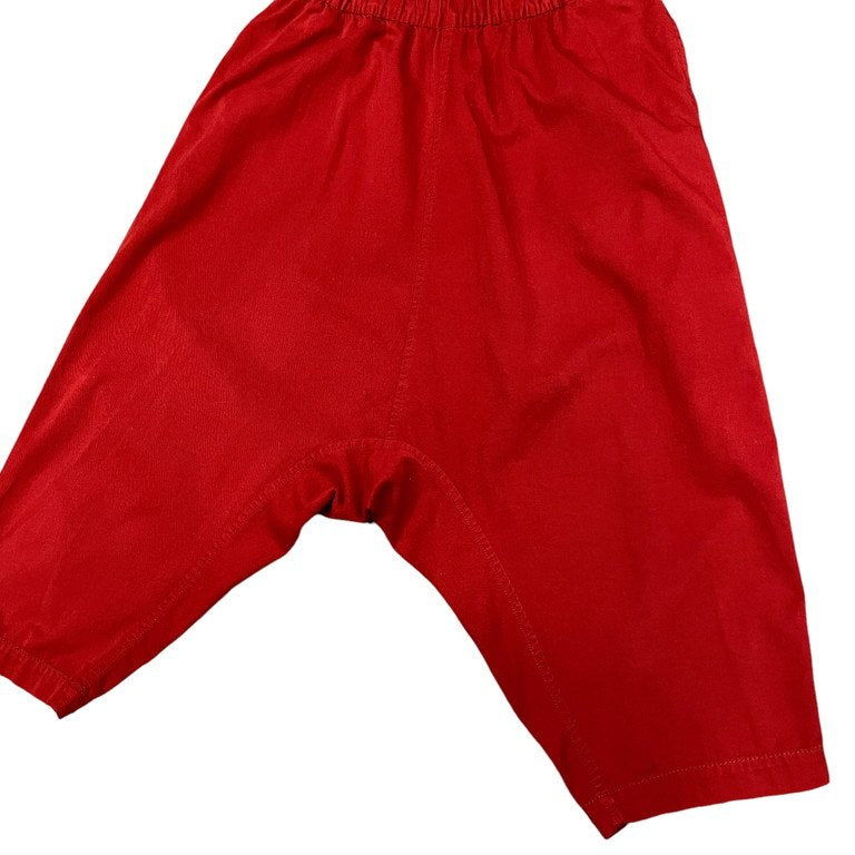 COMME des GARCONS SHIRT ポリエステルコットン製品染めクロップドサルエルイージーパンツ ウエストゴム ドローストリング CdG コムデギャルソン シャツ メンズ
