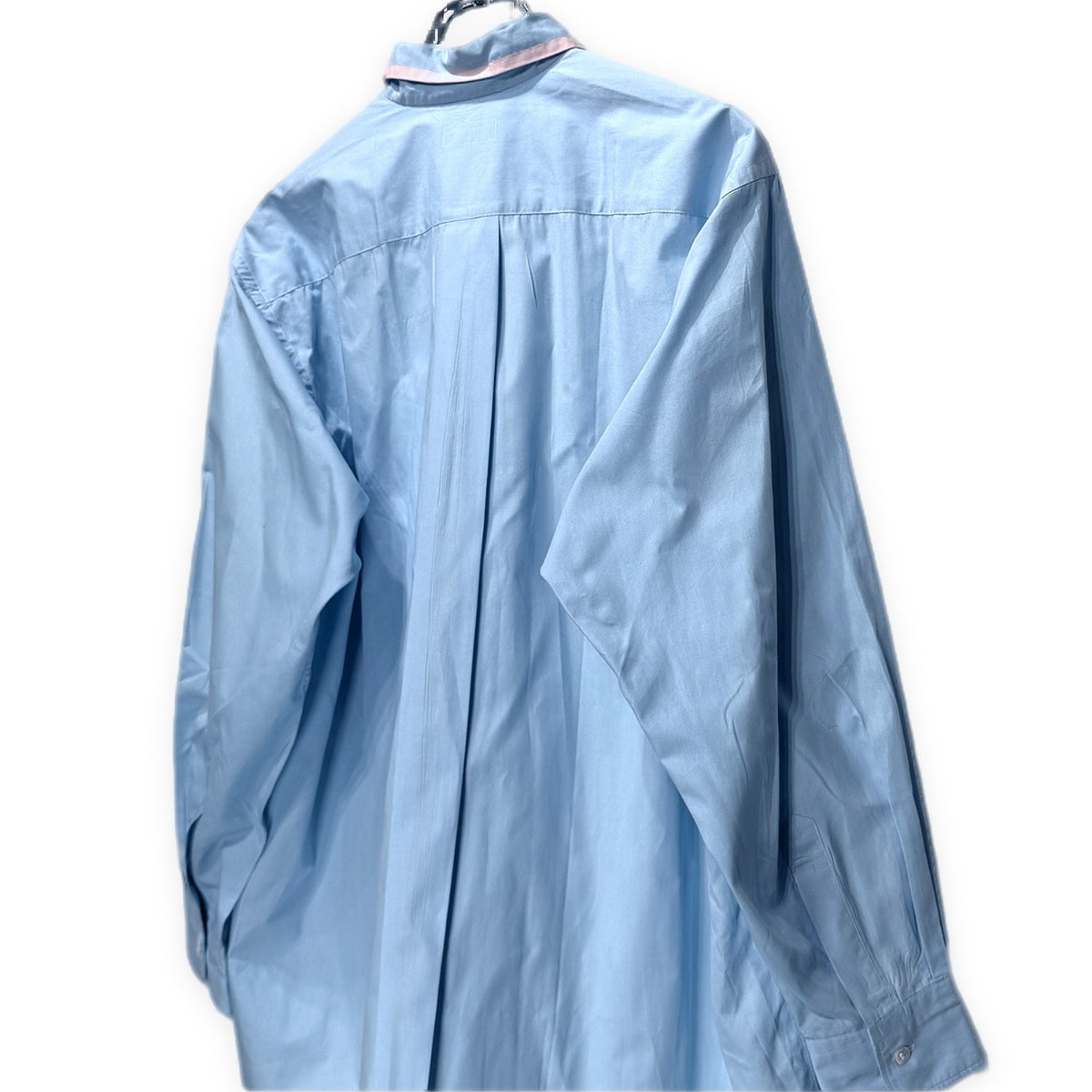 COMME des GARCONS HOMME PLUS 89AW ブロードパールボタンデタッチャブルカラーシャツ ブラウス トップス バンドカラー Archive 80s コムデギャルソンオムプリュス メンズ