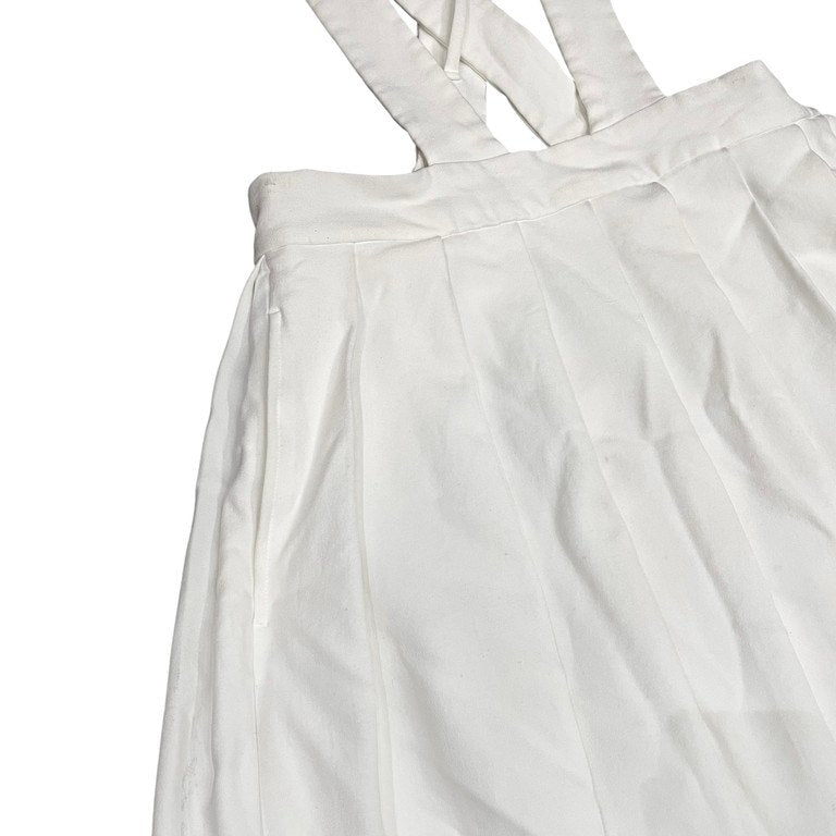 COMME des GARCONS GIRL 18SS ポリエステル縮絨プリーツサロペットスカート サスペンダー ボトムス パンツ コムデギャルソン ガール レディース