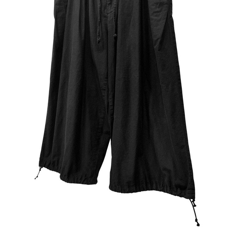 Yohji Yamamoto Pour Homme 18SS コットンギャバジンドローストリングバルーンパンツ 16タック ボトムス 定番 ヨウジヤマモトプールオム メンズ