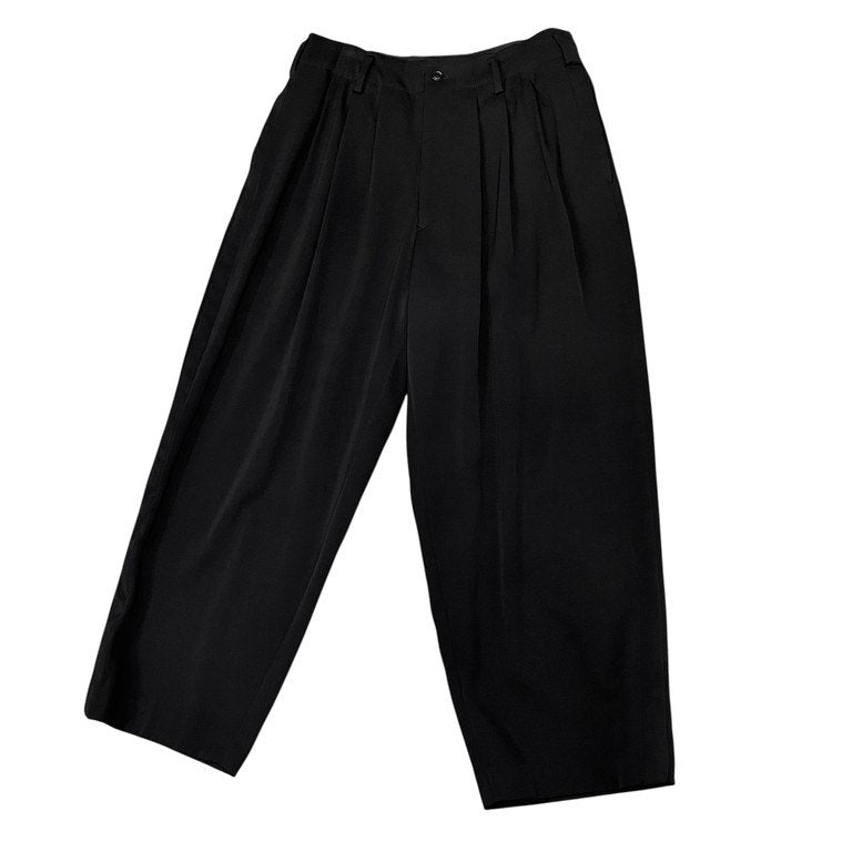 Yohji Yamamoto Pour Homme 16AW ウールドスキン3タック脇テープワイドパンツ サイドライン 側章 スラックス トラウザーズ Archive ヨウジヤマモトプールオム メンズ