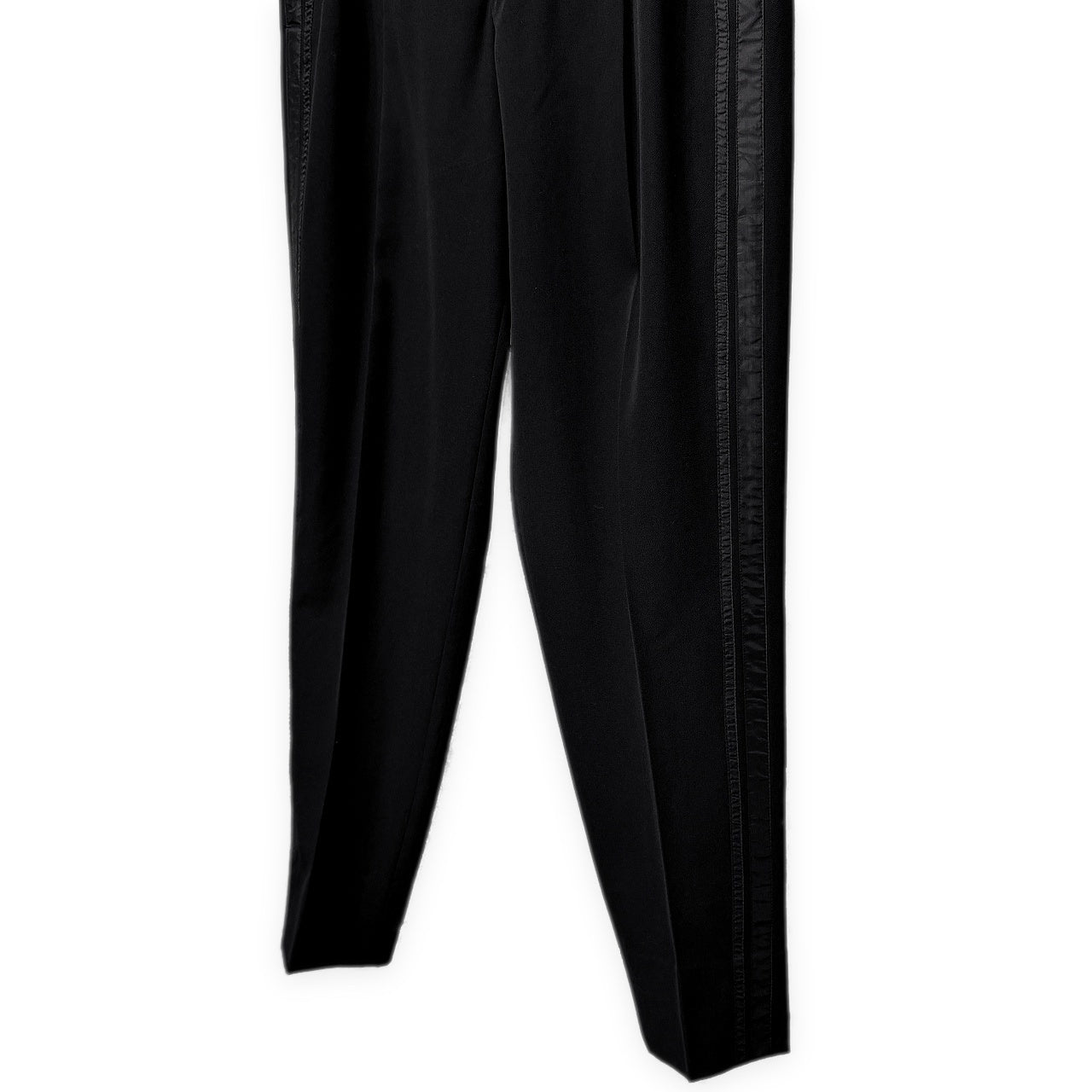 Y's for men ウールギャバジンサイドストライプ2タックワイドテーパードパンツ スラックス トラウザーズ Archive 90s Yohji Yamamoto Pour Homme ヨウジヤマモトプールオム ワイズフォーメン メンズ