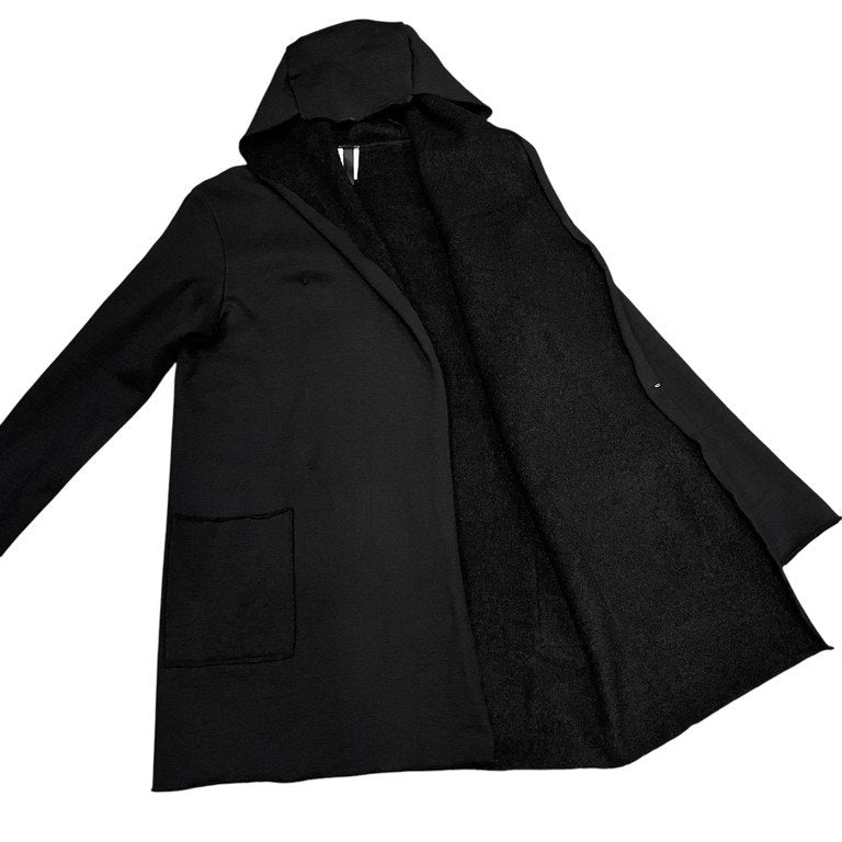 ware ウールコットンヘビージャージー裏毛フーデッドジャケット フード コート アウター ブルゾン 裏起毛 ボア ウェア メンズ