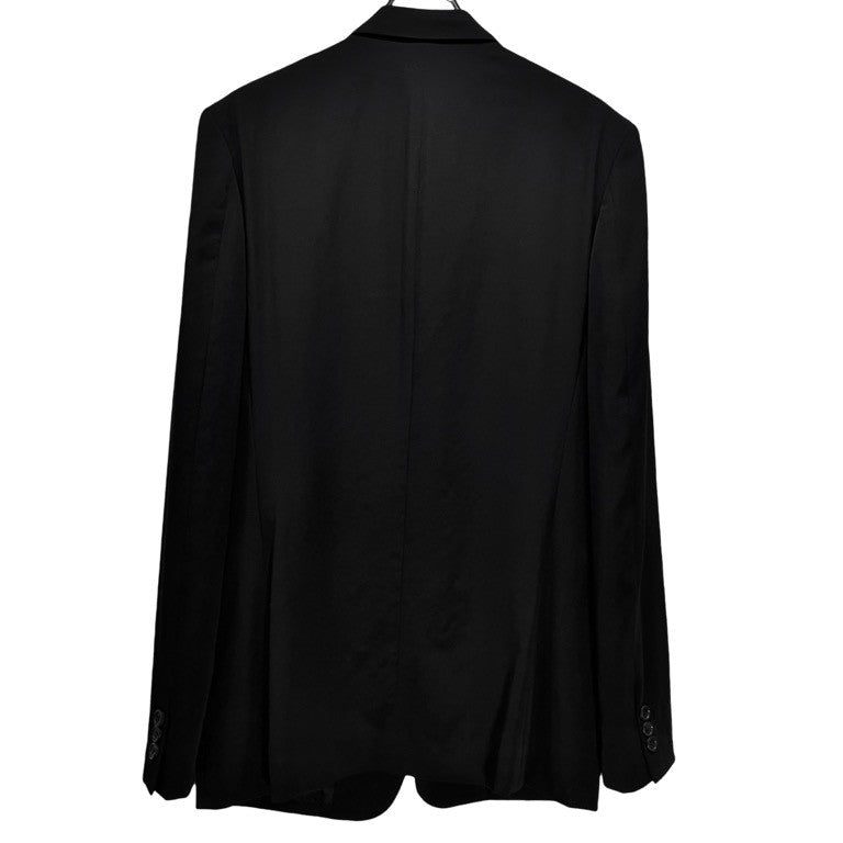 Yohji Yamamoto COSTUME D'HOMME 21AW ウールギャバジン袖裏地ストライプ2Bテーラードジャケット ブレザー ブルゾン コート アウター Pour Homme ヨウジヤマモト コスチュームドオム メンズ