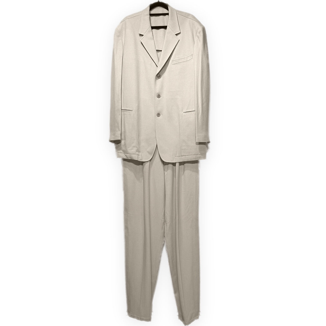 Y's for men ウールセットアップスーツ 3Bテーラードジャケット 2タックワイドテーパードパンツ スラックス トラウザーズ Archive 90s Yohji Yamamoto Pour Homme ヨウジヤマモトプールオム ワイズフォーメン メンズ
