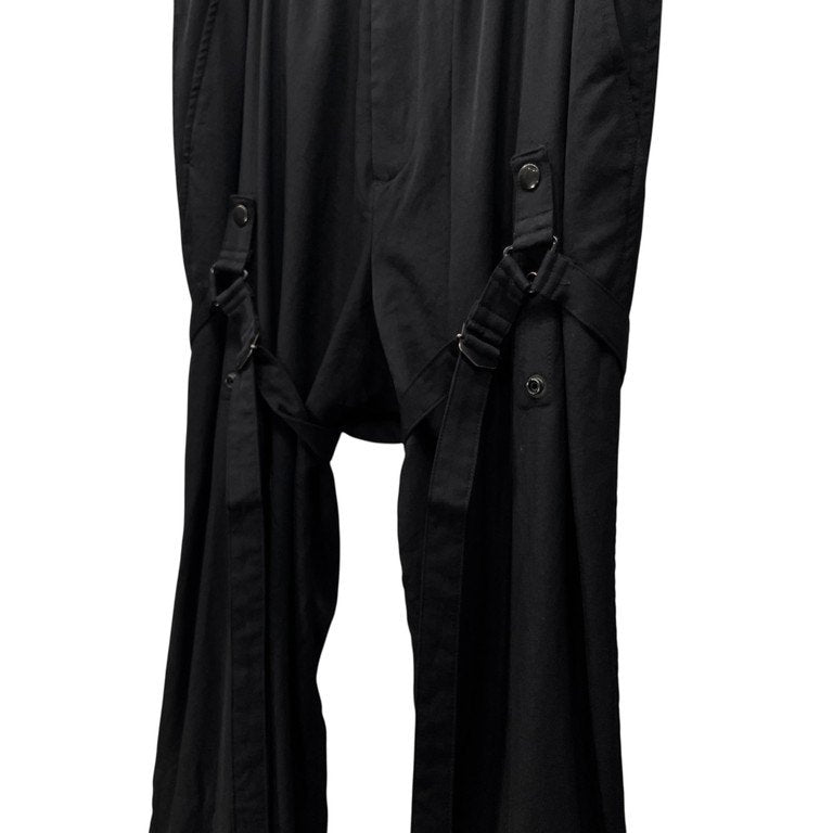 Yohji Yamamoto Pour Homme 16AW ウールギャバジン裾リブバンデージパンツ LOOK15 HR-P43-100 パラシュート ベルト ボトムス Archive ヨウジヤマモトプールオム メンズ