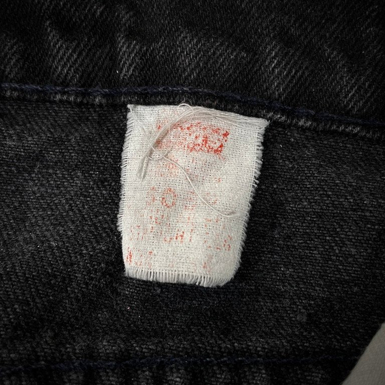 CHANGES 24AW LOOM exclusive REMAKE REGULAR FIT DENIM PANTS VINTAGE LEVI’S JEANS ヴィンテージリーバイス505ブラックデニムリメイク再構築カットオフフリンジパンツ ボトムス