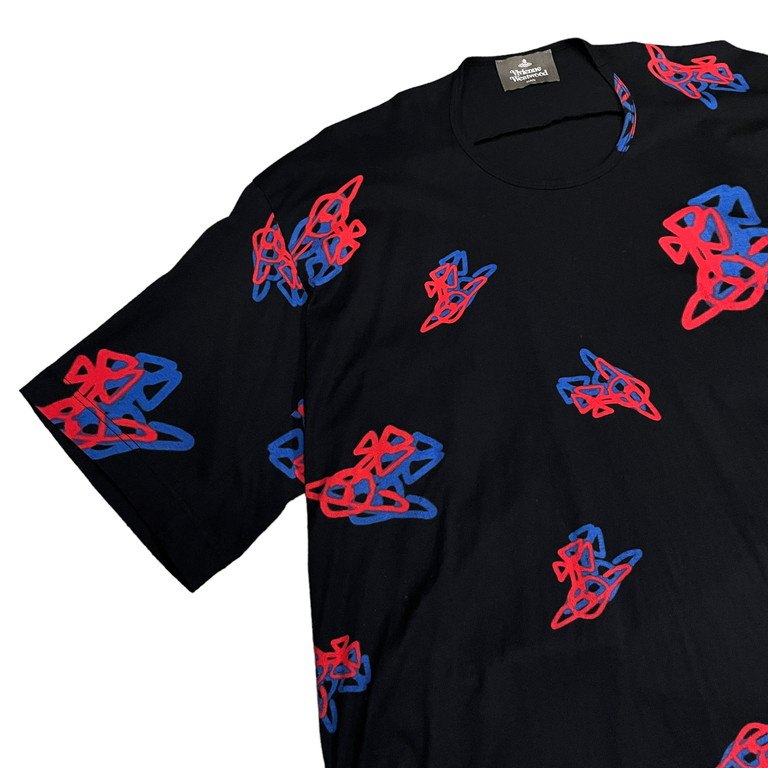 Vivivenne Westwood MAN SPRAY ORB スプレーオーブプリントオーバーサイズカットソー Tシャツ