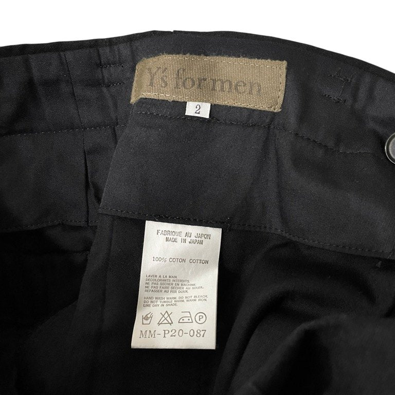Y's for men コットンライトキャンバスノータックストレートロングパンツ トラウザーズ スラックス Archive Yohji Yamamoto Pour Homme ワイズフォーメン ヨウジヤマモトプールオム メンズ