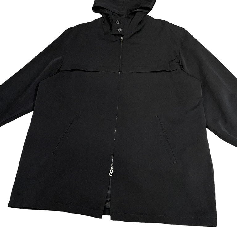 Y's for men ウールギャバジンダブルジップフーデッドロングジャケット ブルゾン コート Archive 90s