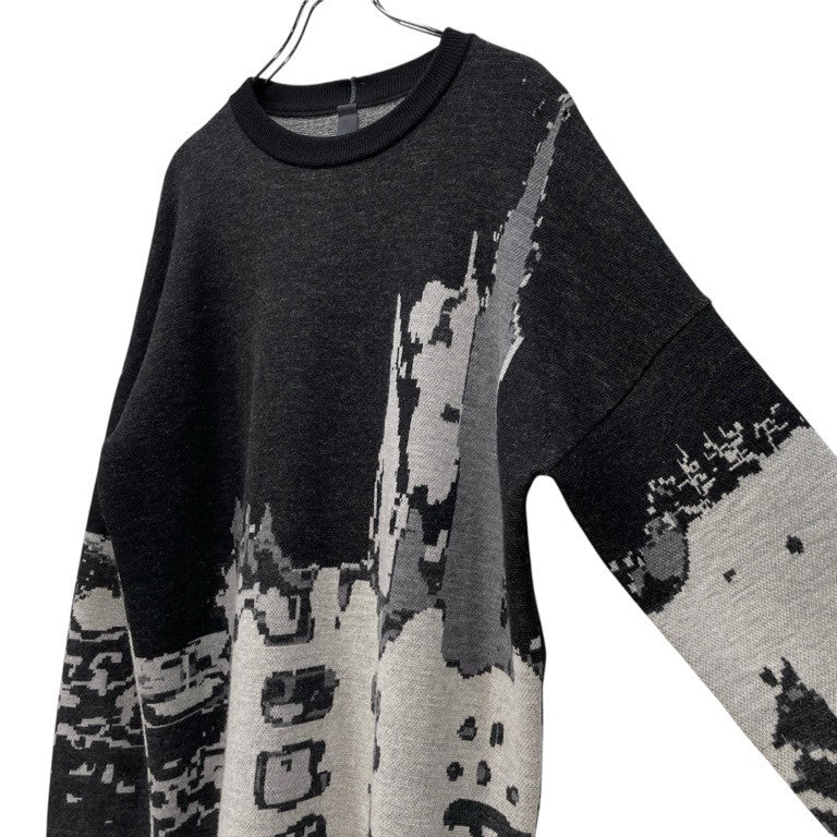 SHINYA KOZUKA 20AW MONET KNIT モネモチーフグラフィックニット トップス セーター クロード・モネ シンヤコズカ メンズ