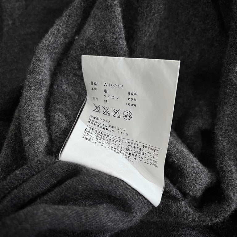 COMME des GARCONS SHIRT 02AW ウール切り替えクレイジーパターンクルーネックニットセーター トップス スウェット Archive 00s コムデギャルソンシャツ メンズ