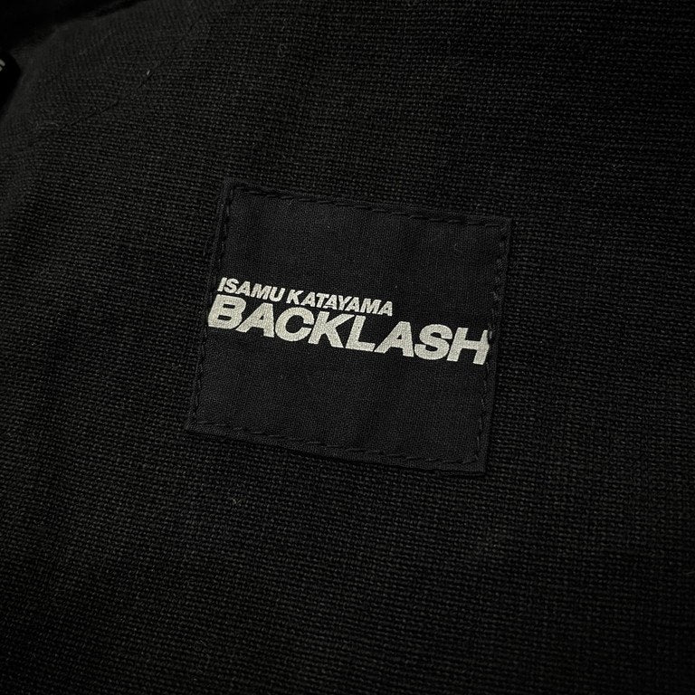 ISAMU KATAYAMA BACKLASH 21SS KARATE PANTS コットンリネンドローストリングワイドカラテパンツ 1933-01 定価42,900円 イサムカタヤマ バックラッシュ メンズ