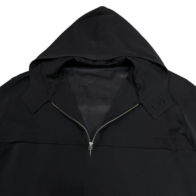 Y's for men ウールギャバジンダブルジップフーデッドロングジャケット ブルゾン コート Archive 90s