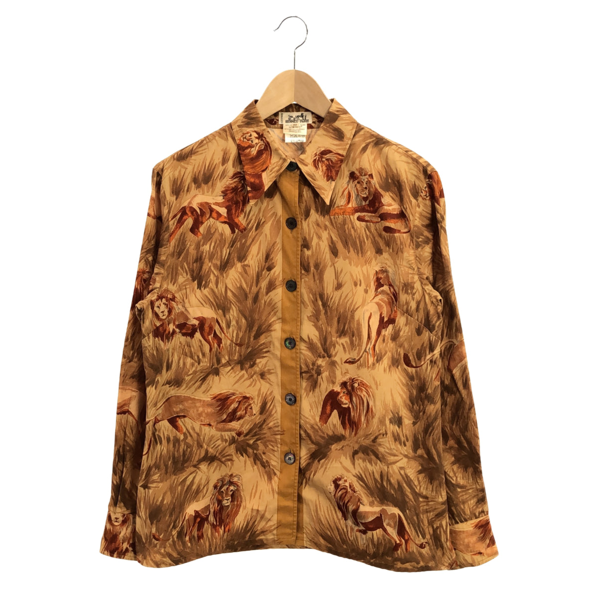 HERMES HERMES アニマルプリントシャツジャケット
