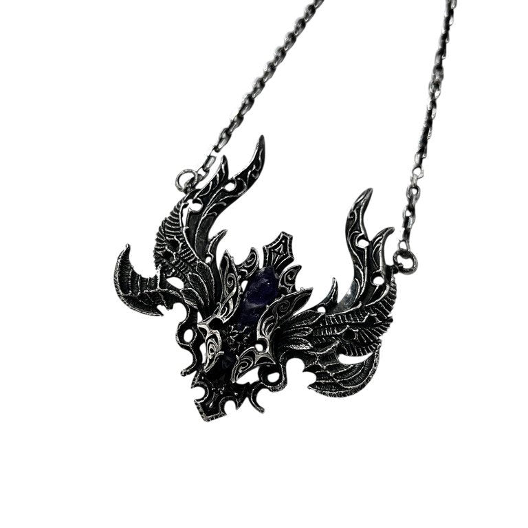 anima exists in all creation 女神に贈る欠片 アメジストストーンシルバーネックレス AN-07 定価143,000円 ペンダント アクセサリー シルバー 925 アニマ エグジスツ イン オール クリエーション メンズ レディース ユニセックス