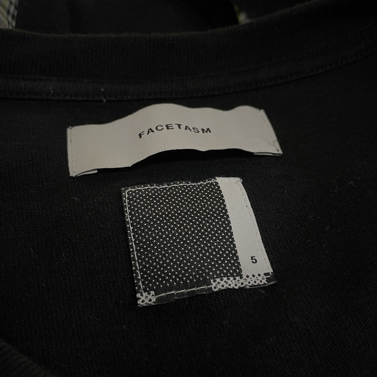 FACETASM 21SS BUCKLE BELT CHECK TOPS バックルベルトチェックレイヤードTシャツ カットソー Tee T-shirt トップス 定価33,000円 ファセッタズム メンズ