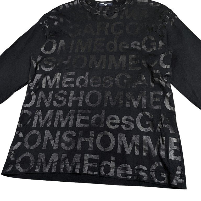 COMME des GARCONS HOMME 05SS デカロゴプリントクルーネックTシャツ カットソー Tee T-shirt Archive 長袖 L/S
