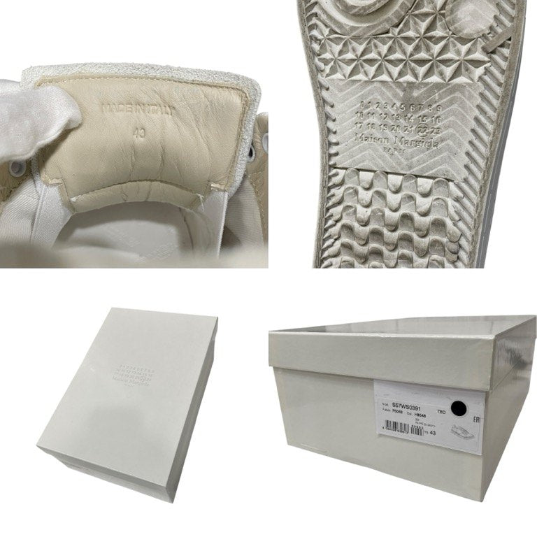 Maison Margiela 22 23SS NEW EVOLUTION LOW ニューエボリューション キャンバスカットアウトカーフレザーローカットスニーカー シューズ 靴 クツ 定価122,100円 S57WS0391 P5063 メゾンマルジェラ メンズ