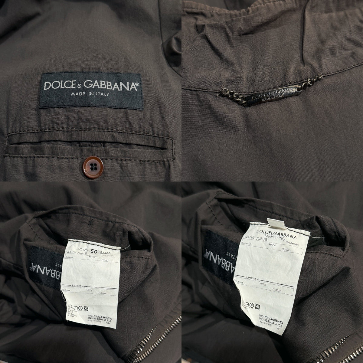 DOLCE&GABBANA 03AW テーピングデザインパラシュートジャケット ブルゾン コート アウター Archive 00s D&G ドルチェアンドガッバーナ メンズ