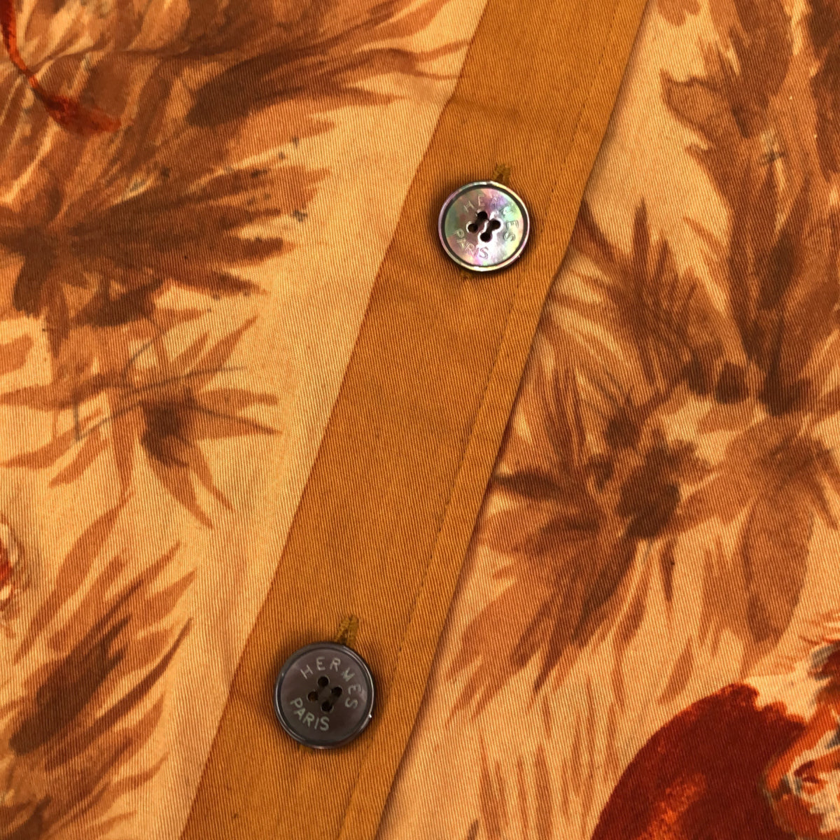 HERMES HERMES アニマルプリントシャツジャケット
