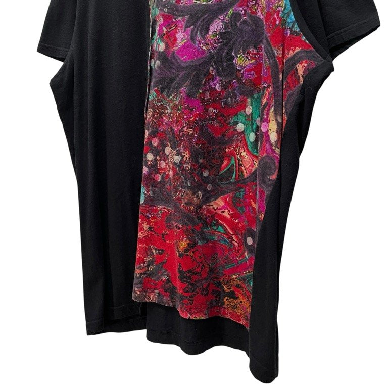 Yohji Yamamoto Pour Homme 23SS パッチワーク柄切替半袖 Tシャツ カットソー Tee T-shirt トップス 定価35,200円 ヨウジヤマモトプールオム メンズ