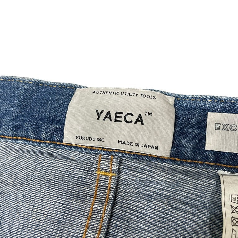 YAECA コットンリネンワイドストレートセルビッチデニムパンツ WIDE STRAIGHT DENIM 13-11U ボトム size 31 赤耳 ライトオンス ヤエカ メンズ レディース ユニセックス