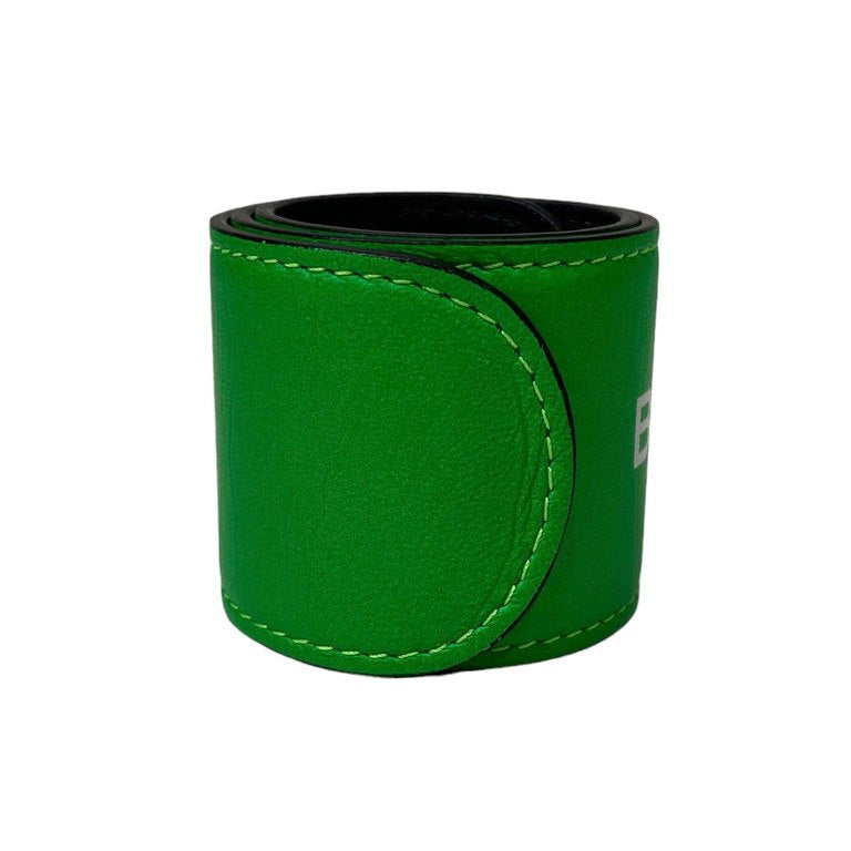 BALENCIAGA Cycle Textured leather Bracelet ロゴプリントレザー巻きブレスレット バングル サイクル グリーン アクセサリー 服飾雑貨 バレンシアガ メンズ レディース ユニセックス