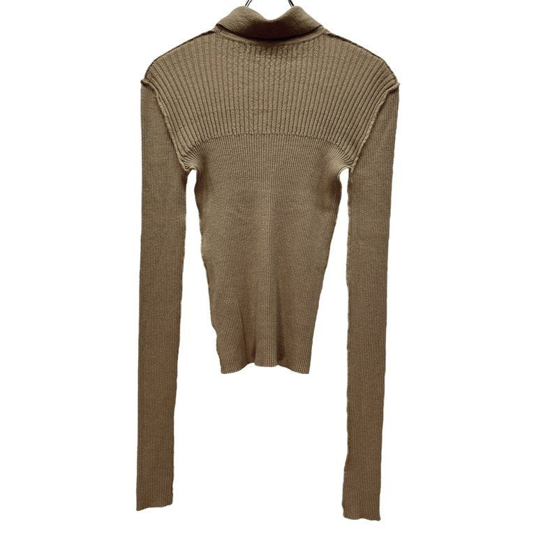 JUNYA WATANABE COMME des GARCONS 92AW First Collection インサイドアウト再構築リブ編み切替タートルネックニットセーター ハイネック Archive 90s 希少 ファーストコレクション ジュンヤワタナベ コムデギャルソン レディース