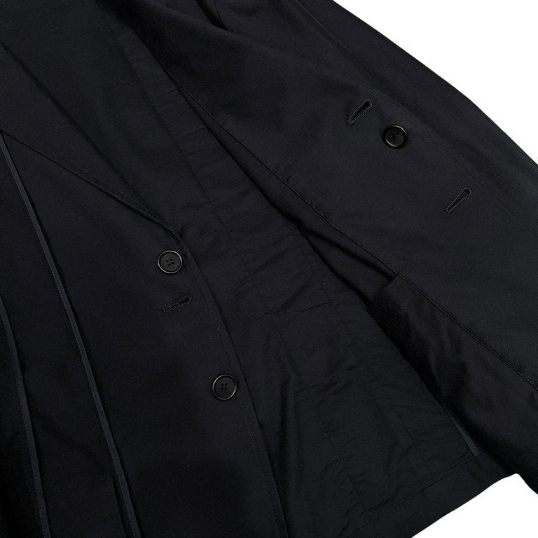 Yohji Yamamoto Pour Homme 16SS コットンギャバジン縦線切替パイピングストライプテーラードジャケット Archive リバーシブル ブレザー コート アウター ヨウジヤマモトプールオム メンズ