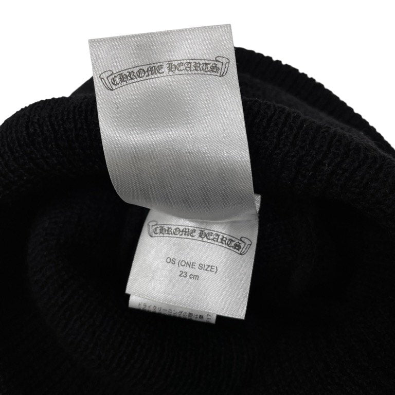 CHROME HEARTS WOOL WATCH CAP CHプラス刺繍ウールニットビーニー キャップ 帽子 ブラック クロムハーツ メンズ レディース ユニセックス
