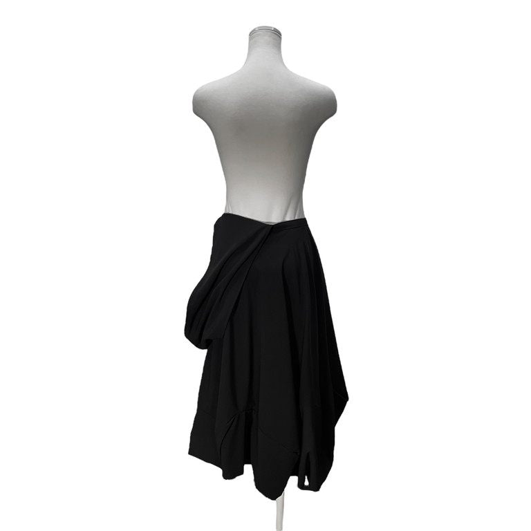 tricot COMME des GARCONS 91AW ウールワンショルダーアシンメトリー立体シルエットスカート サロペット ボトムス Archive 90s CdG コムデギャルソン レディース