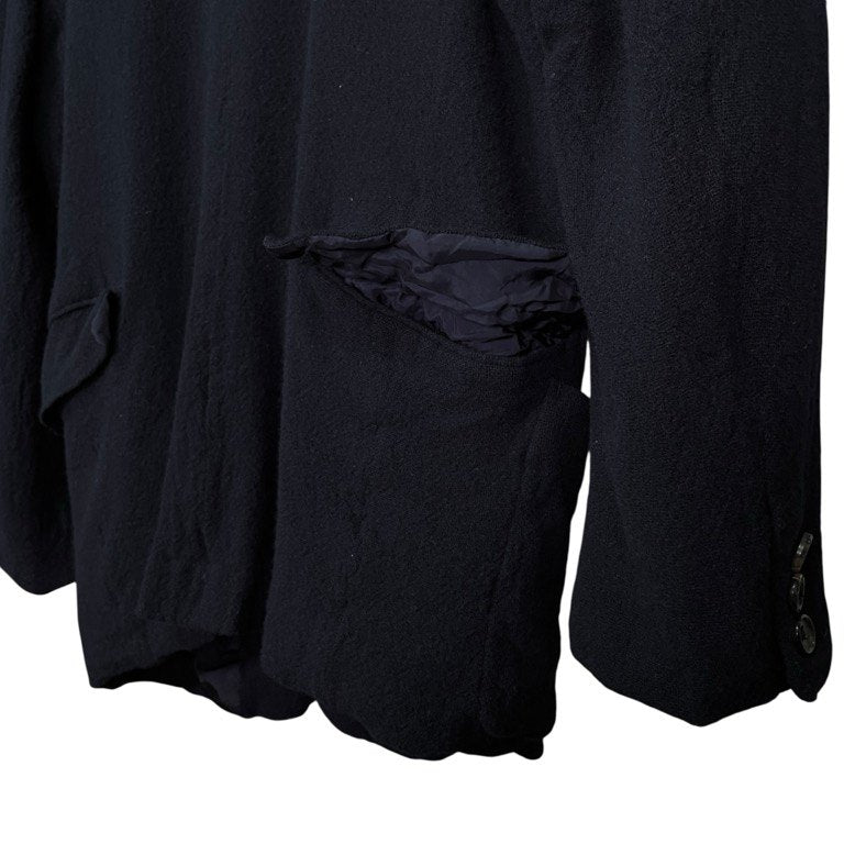 COMME des GARCONS HOMME PLUS ウールナイロンガーゼ5ポケットナローラペル3Bテーラードジャケット ブレザー Archive 90s 初期 ブルゾン コート アウター コムデギャルソンオムプリュス メンズ