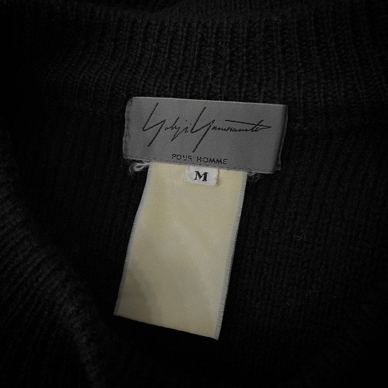 Yohji Yamamoto Pour Homme フリーダムスリーブ畦編みニットセーター Archive 90s リブ編み トップス ヨウジヤマモトプールオム メンズ